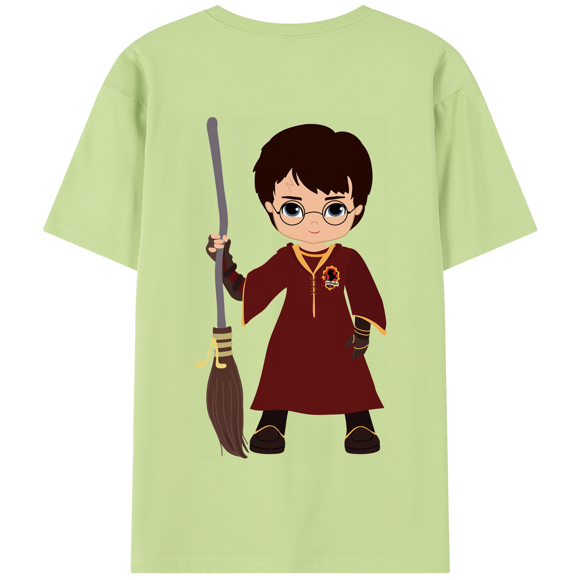 （画像用） Harry Potter ハリー・ポッターシリーズ 綿100％半袖Tシャツ（背面プリント）